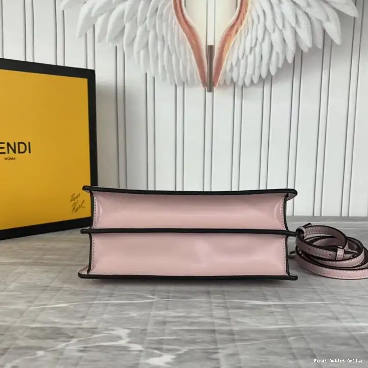 Affordable Mini Cut Bag Fendi Cherry Leather In Calf Peekaboo 0429